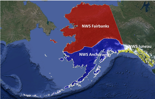 NWS Alaska Region Map